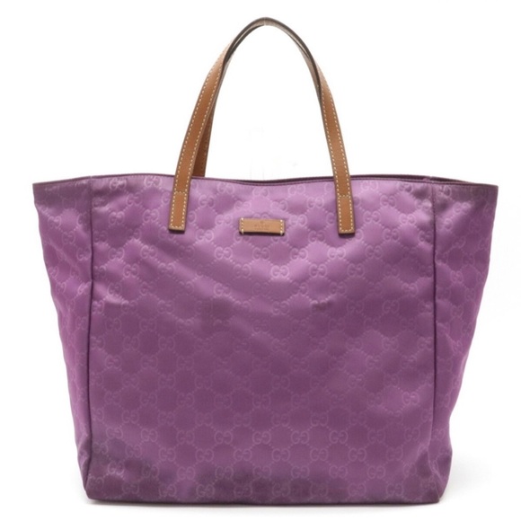 GUCCI Monogram Purple Tote-Rehab - Picture 1 of 7